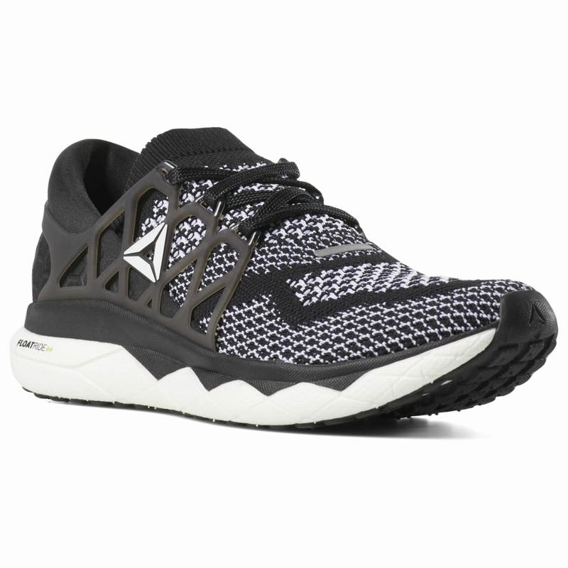 Adidasi Alergare Reebok Custom Floatride Run Dama Negrii/Albi Romania WC9287UB